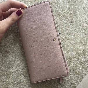 Kate spade pink card wallet